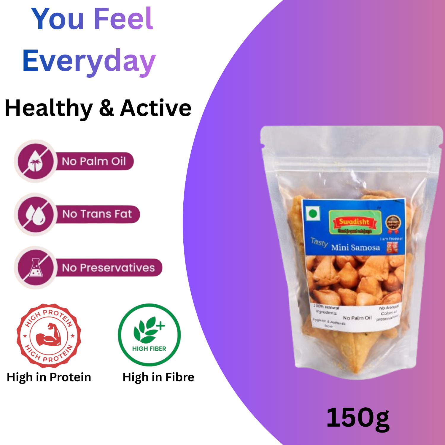 Mini Dry samosa ( made with 100%natural ingredients)