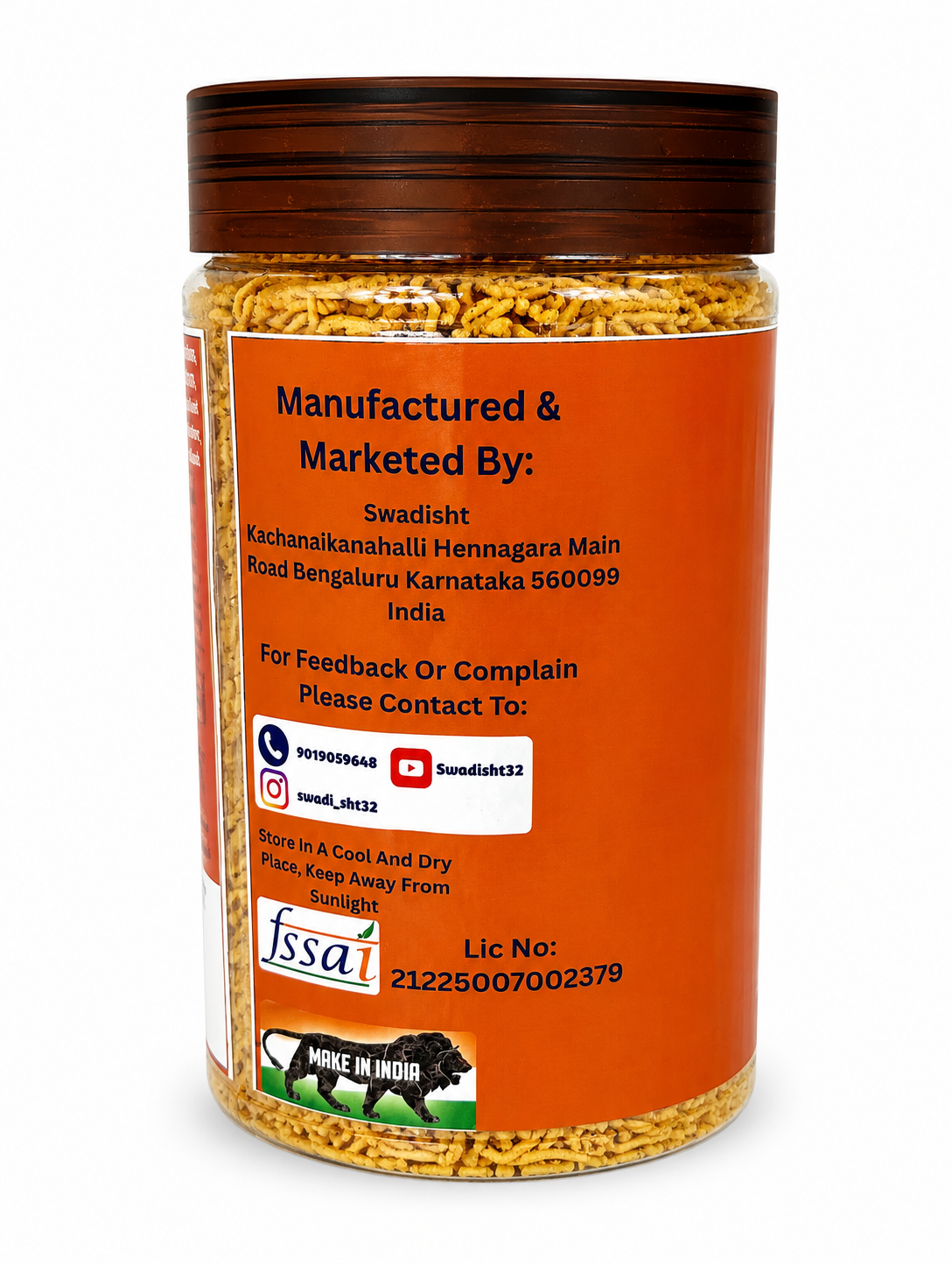 Aloo Bhujia Peri Peri Flavour 200g In Jar
