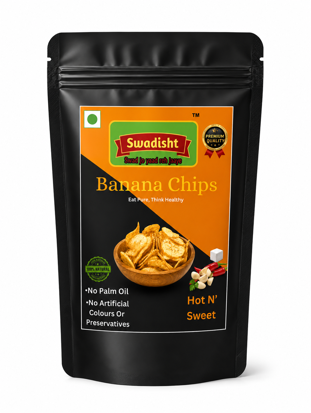 Kerala Banana Chips Hot N' Spicy Flavour 85g