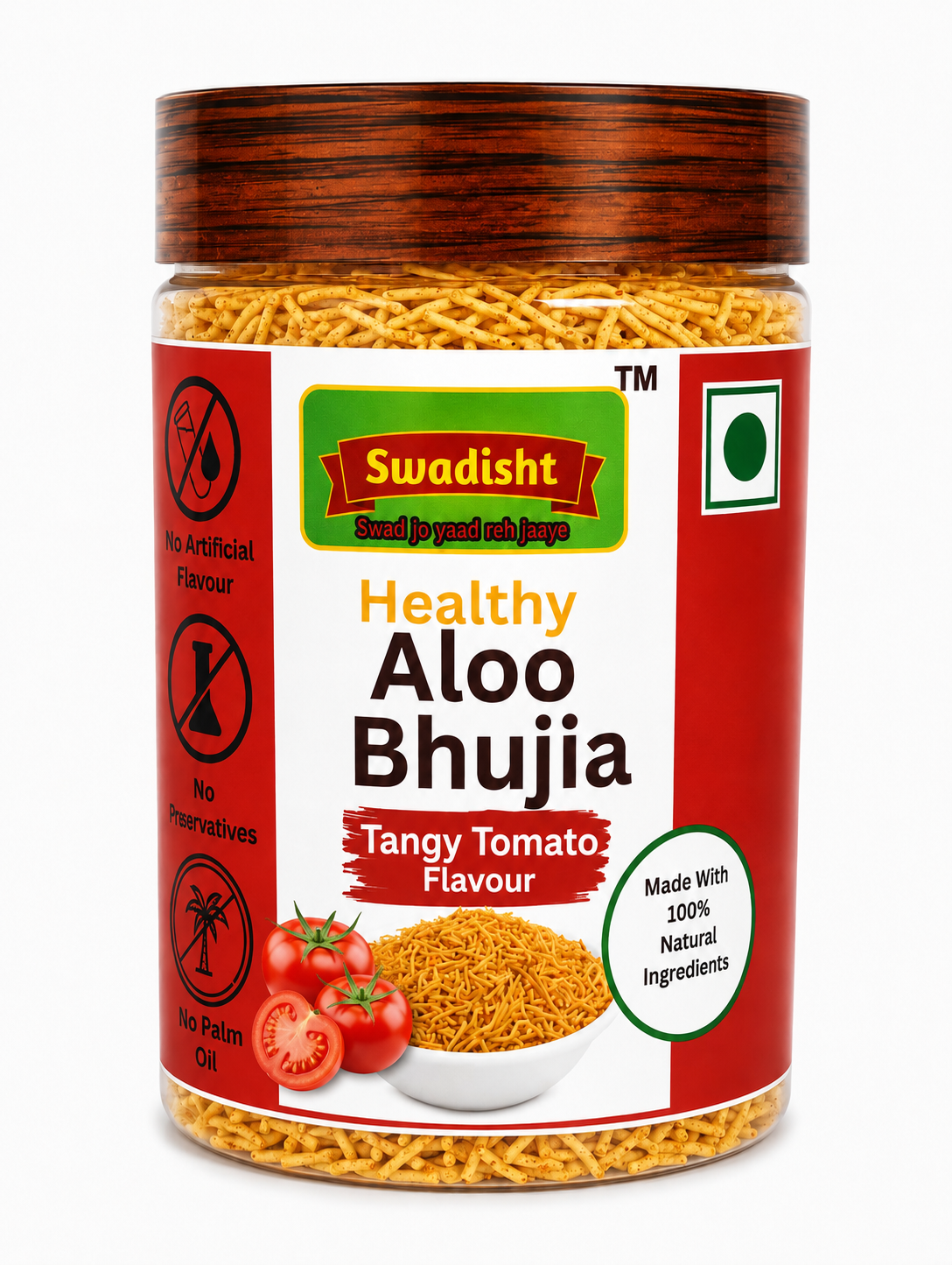 Aloo Bhujia Tangy Tomato Flavour 200g In Jar