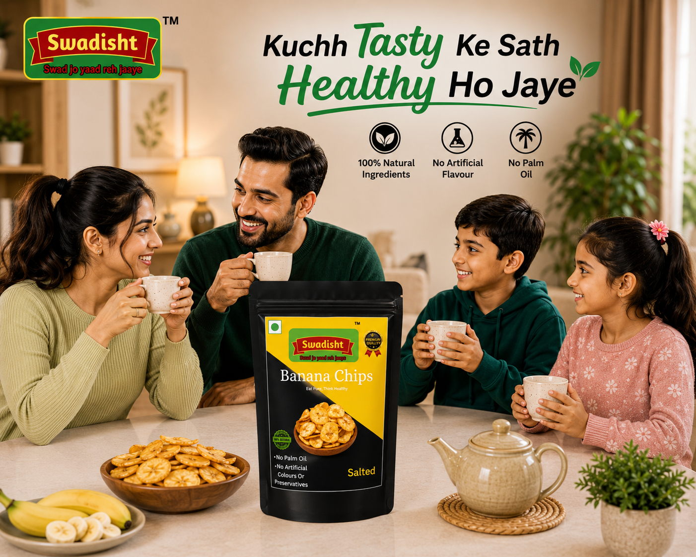 Healthy Banana Chips (Salted) 85g
