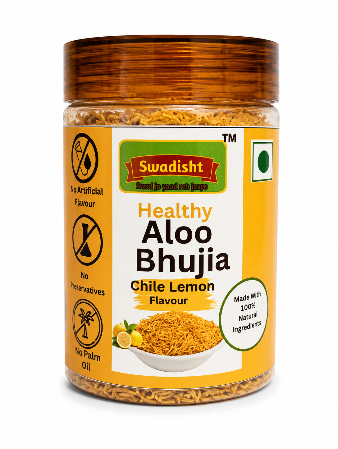 Aloo Bhujia Chile Lemon Flavour 200g In Jar