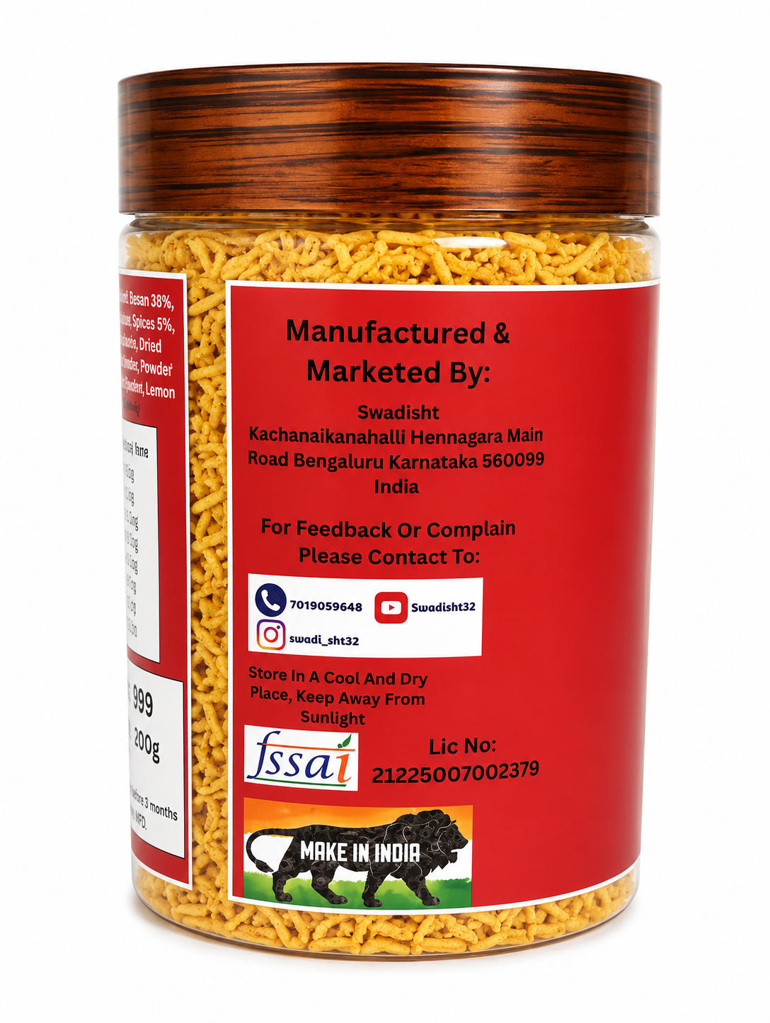 Aloo Bhujia Tangy Tomato Flavour 200g In Jar