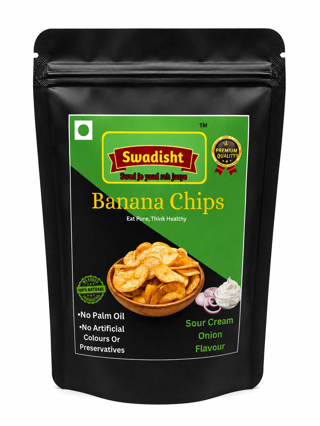 Kerala Banana Chips Sour Cream & Onion Flavour 85g