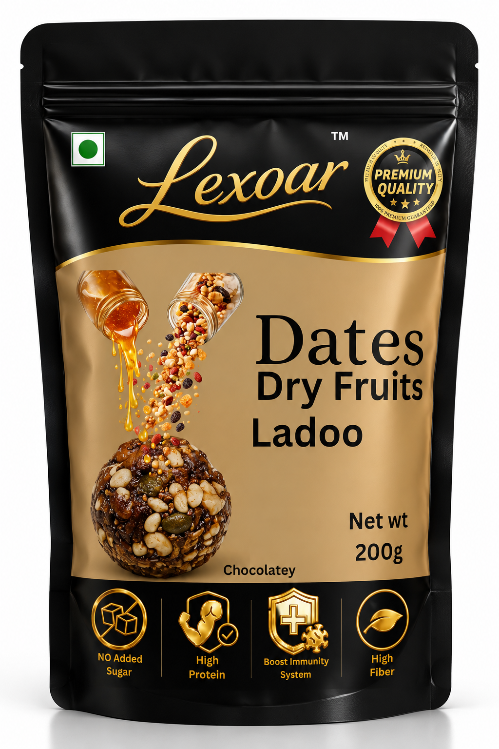 Chocolatey Dates Dry Fruits Ladoo 200g