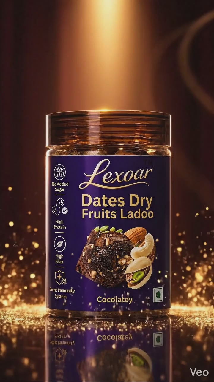 Chocolatey Dates Dry Fruits Ladoo In Jar 350g